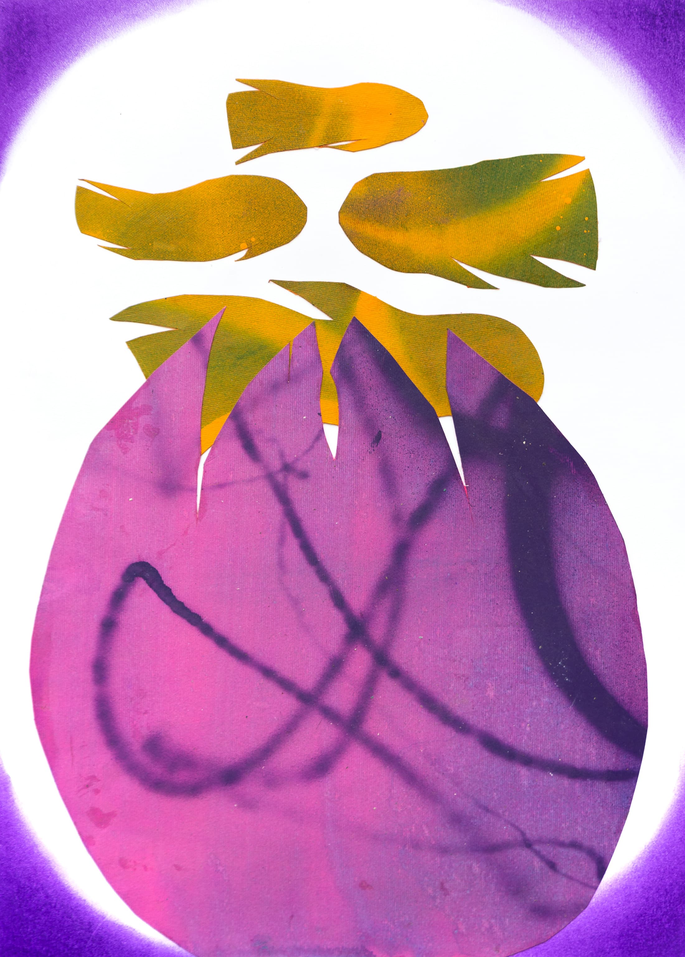 Surrealní dialog mezi květinou a rybou